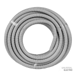 Труба гофр, ПВХ с протяжкой d25 мм (25 м) серая EKF-Plast