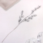 Ветка декоративная «Сказочные блики» 65 см, Серебро