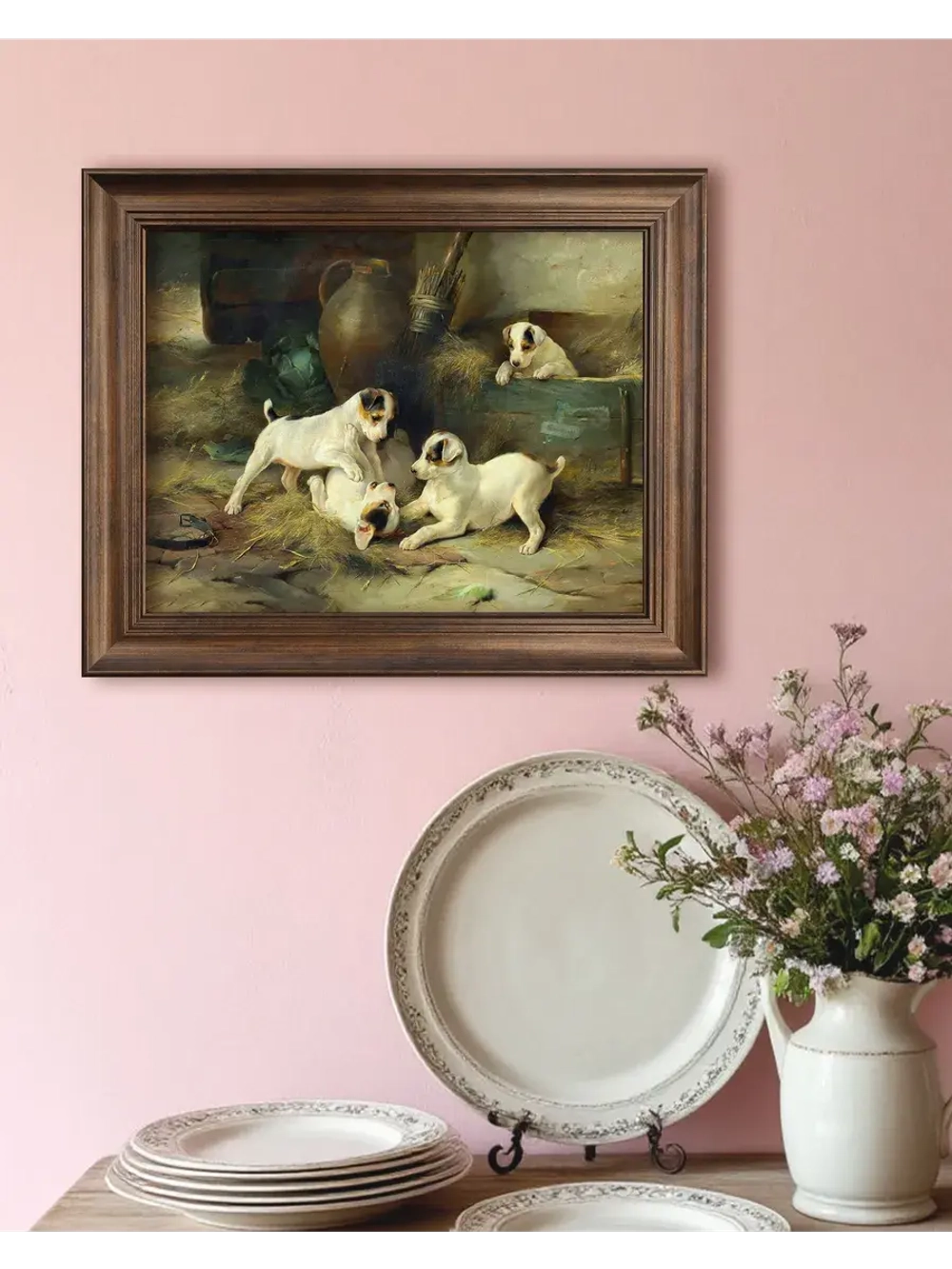 Картина интерьерная на холсте в раме 25*31 см