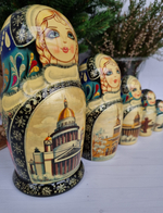 Матрёшка "Виды города" 5мест