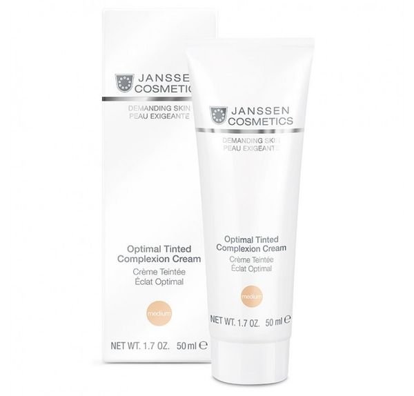 Дневной крем с тонирующим эффектом Optimal Tinted Complexion Cream Medium (SPF 10), Demanding Skin, Janssen Cosmetics, 50 мл