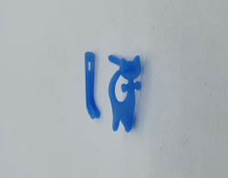 Восковка серьги (кошка-2, Ø 1.00 мм - 2 шт., 4 детали)