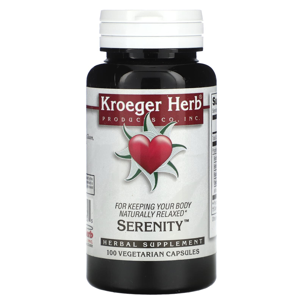 Kroeger Herb Co, Serenity, 100 вегетарианских капсул