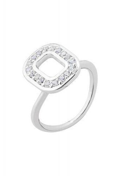 Кольцо сборное из серебра со вставками из зелёного и бесцветных фианитов