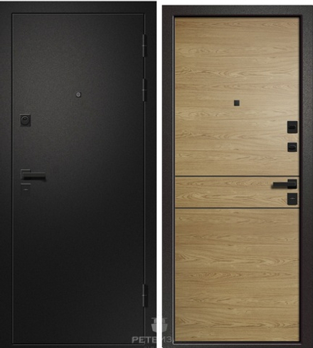 Входная дверь МЕДЕЯ-315 Горизонтальный молдинг 105/860*2050