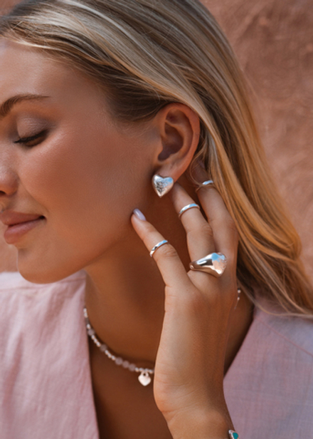 Серьги "Аморе пафф"