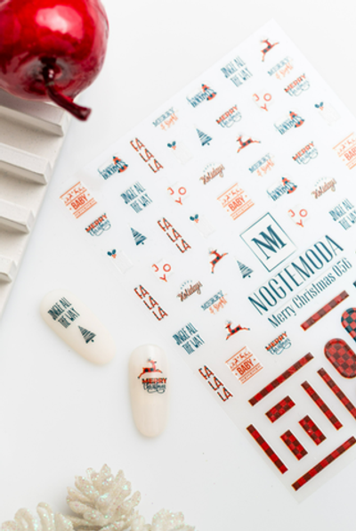 Nogtemoda Наклейки для ногтей Merry Christmas 056