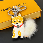 Louis Vuitton Shiba Key Holder And Bag Charm