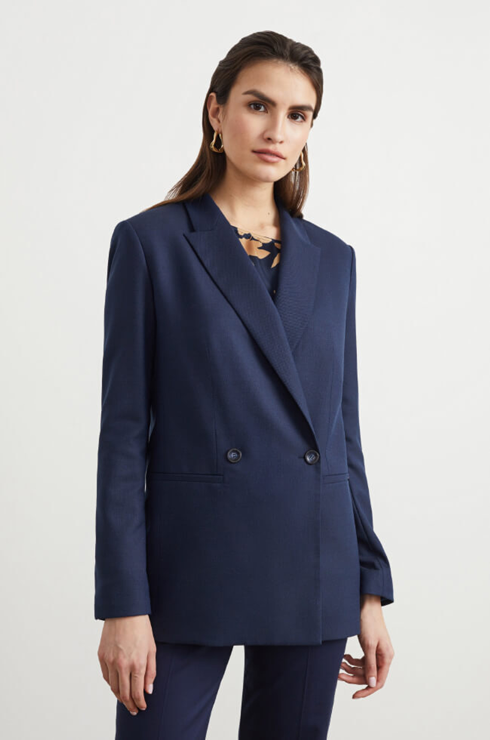 1729 Жакет женский (т.синий)