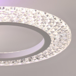 8017/60CL LEDIO LN25 белый/прозрачный металл/акрилл Потолочный светильник c подсв. осн. LED 60W 220V 3000-6000K MOLLY