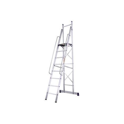 Стремянка помост 8 ступеней алюминиевая профессиональная