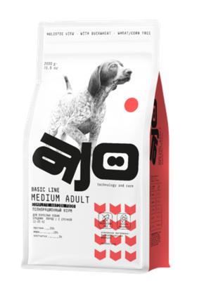 AJO Dog Medium Adult Говядина 2кг.
