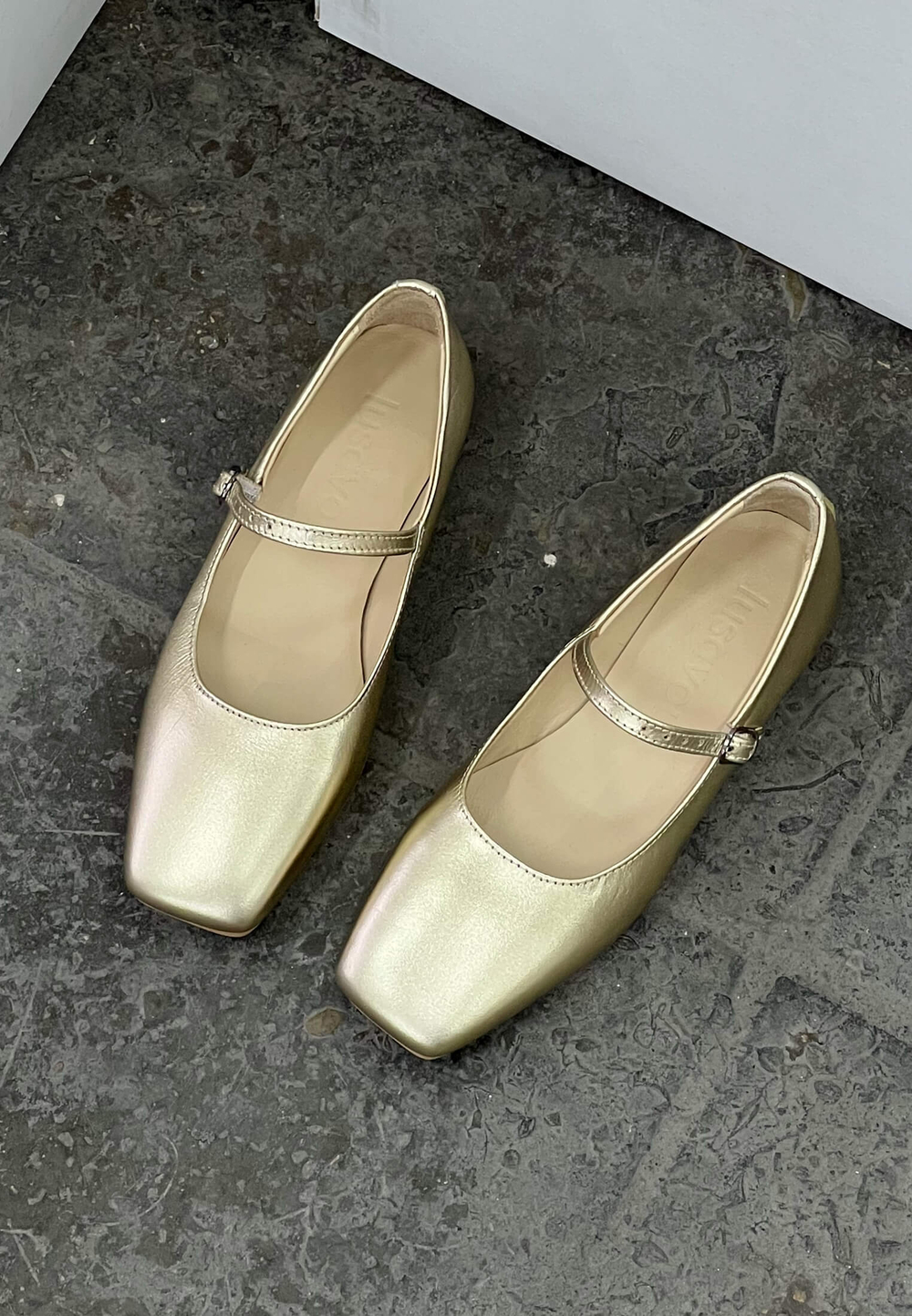 Туфли // Mary Jane // Gold