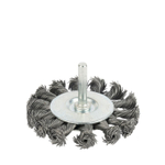 Щетка дисковая 75 мм для дрели, проволока сталь крученая Yoko