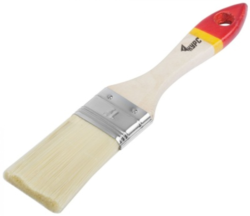 Кисть флейцевая Модерн иск. щетина деревянная ручка 38 мм