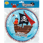Тарелки бумажные «Пиратский Остров», 17 см/ 23 см, 6 шт