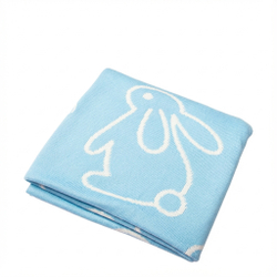 Плед вязаный детский «Зайчик»