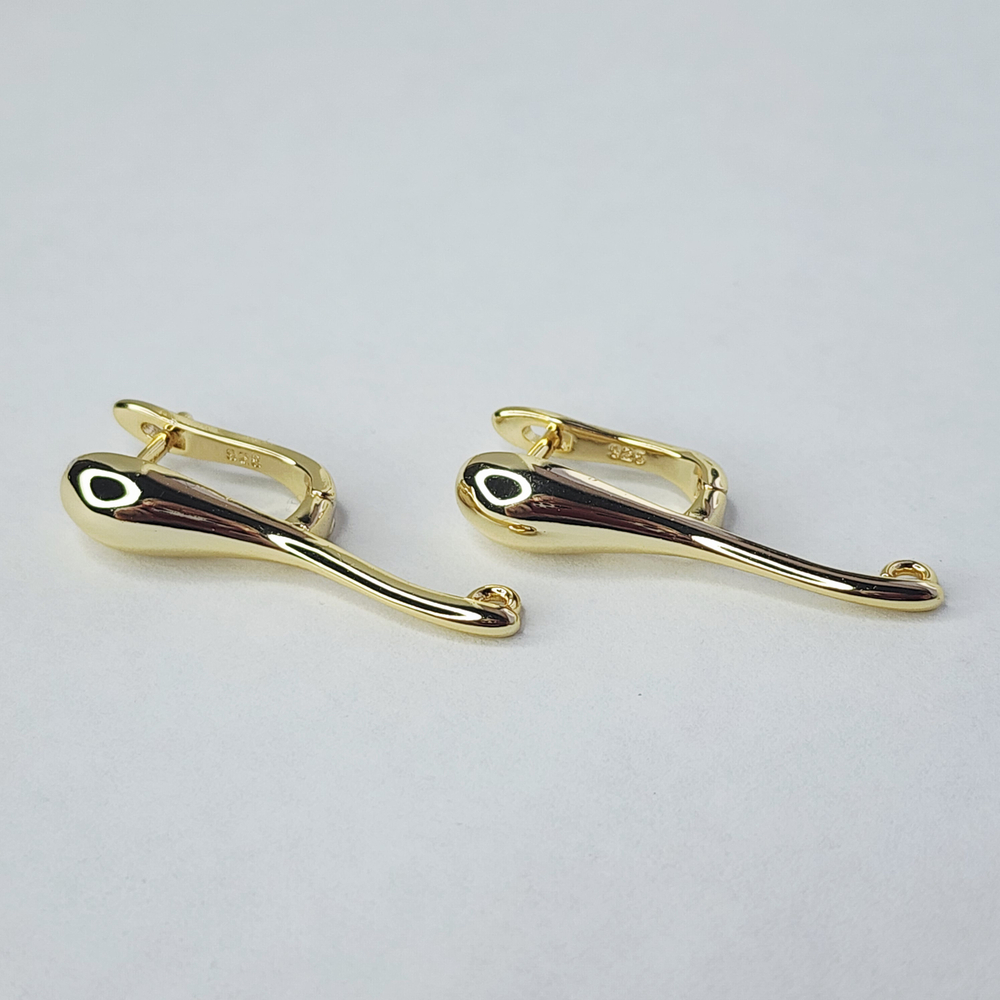 Ювелирные швензы, английский замок, позолота, люкс фурнитура