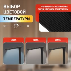 Настольный светильник ЭРА NLED-500-10W-BK светодиодный черный