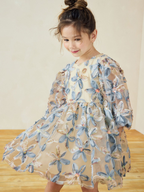 Платье для девочки Next E35-482, Голубой