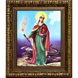 Святая Марта. Икона на холсте.