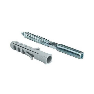 Шпилька для хомута STOUT - М8, длина 80 мм (с дюбилем М10, длина 50 мм)