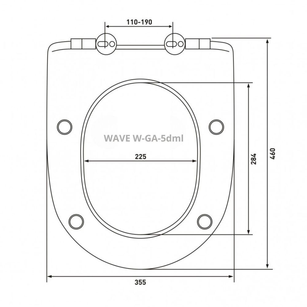 Сиденье д/унитаза  WAVE W-GA-5dml дюропласт slim, микролифт, БЕЛЫЙ глянец (Nordic,Cetus,L3W,L1W) 05