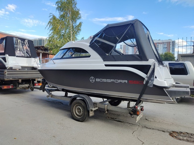 Алюминиевый катер Bossforr (Босфор) 580 HT серый