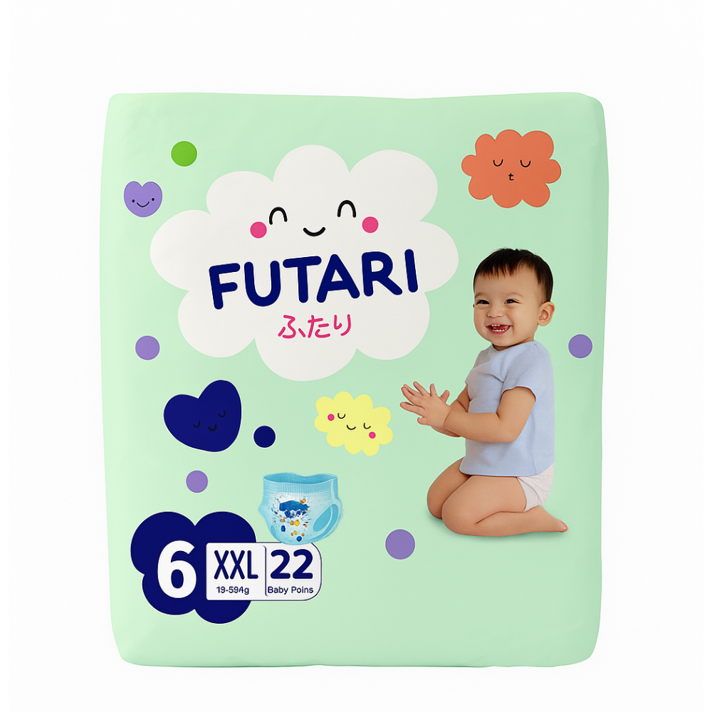 Подгузники-трусики Futari XXL 15-25 кг 22 шт
