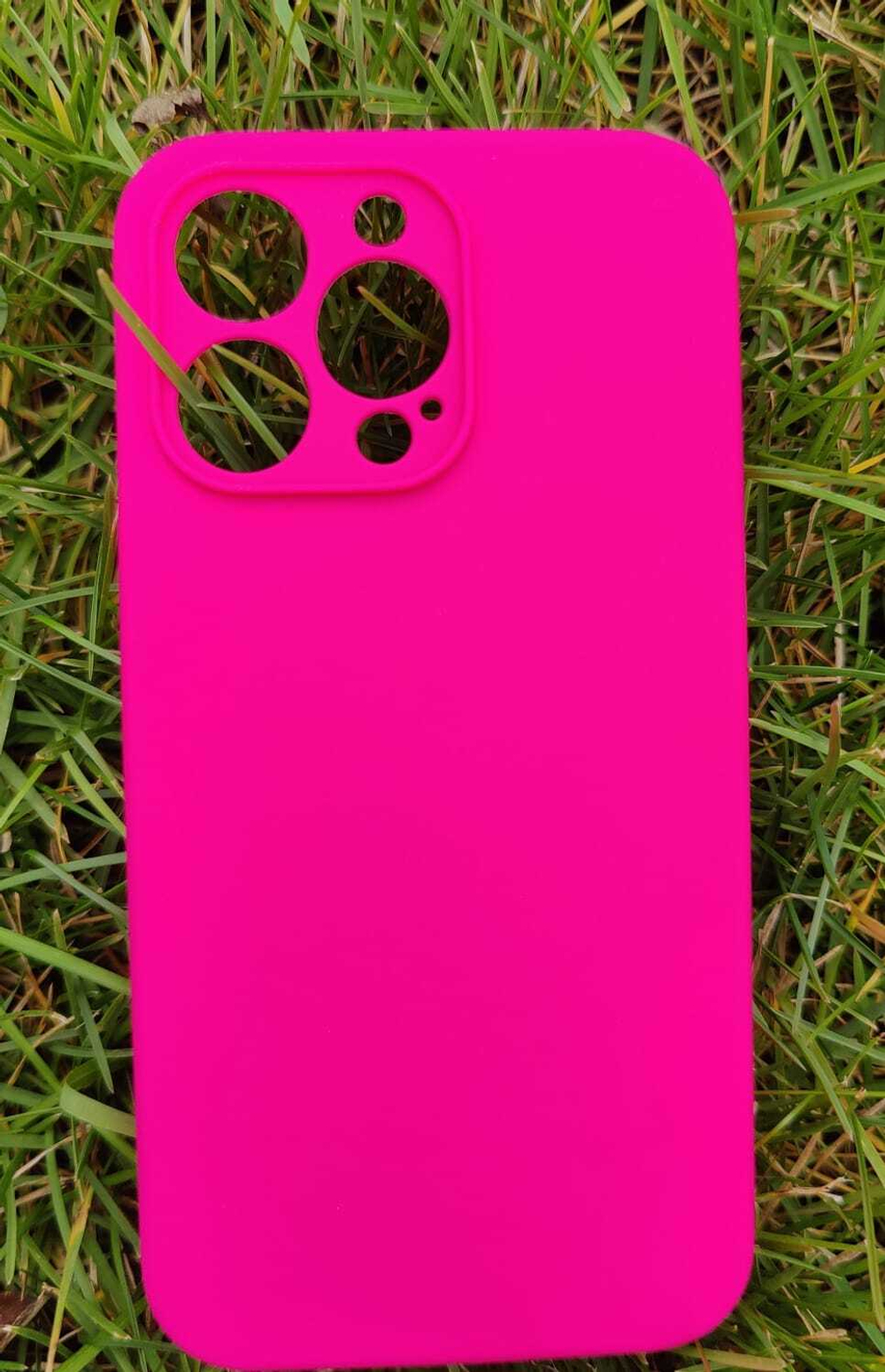 Чехол Silicone Cese на iPhone 12 (Shiny Pink) без логотипа
