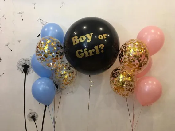 Фонтаны и шар "Boy or Girl?"