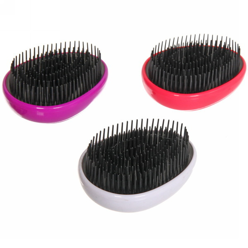 Расческа массажная «Карманная», глянец, частые зубчики разной длины, цвет микс 8,5 см