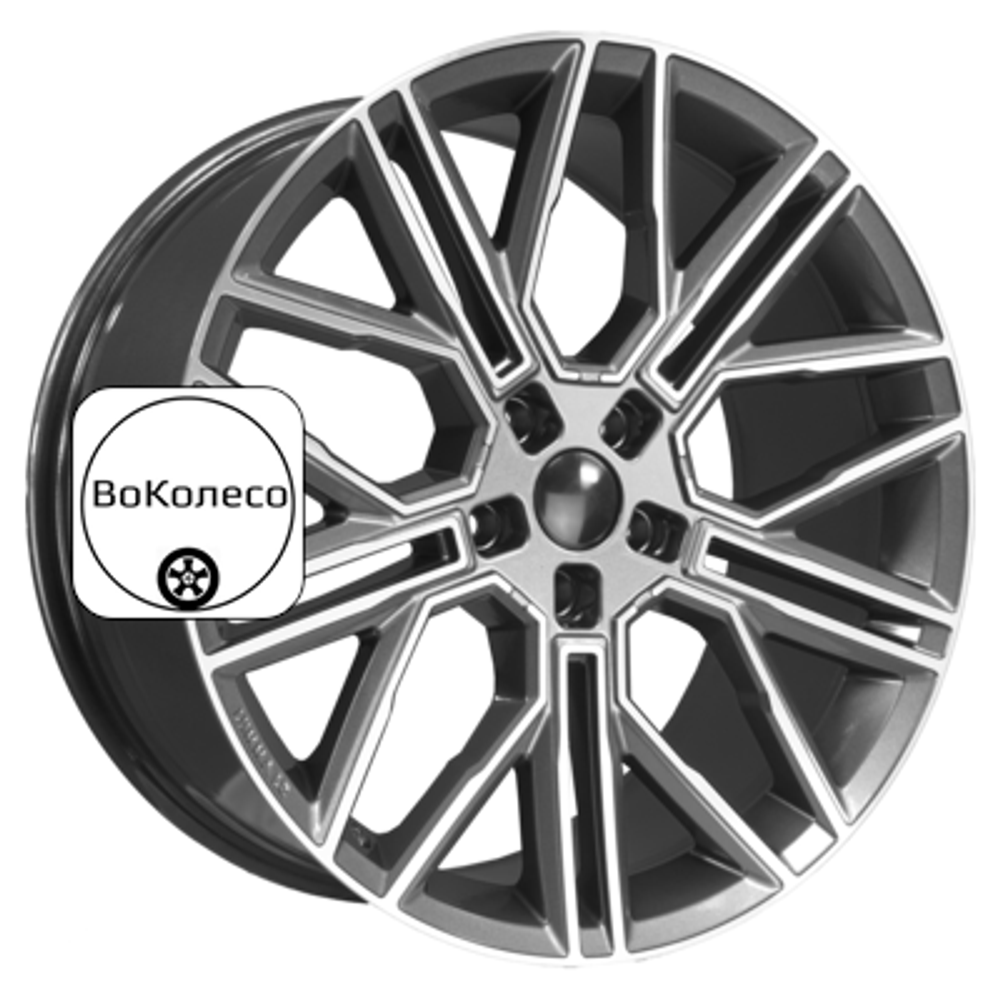 9,5x21/5x120 ET45,5 D62,5 KHW2101 (Li 7/9) Gray-FP Khomen Wheels