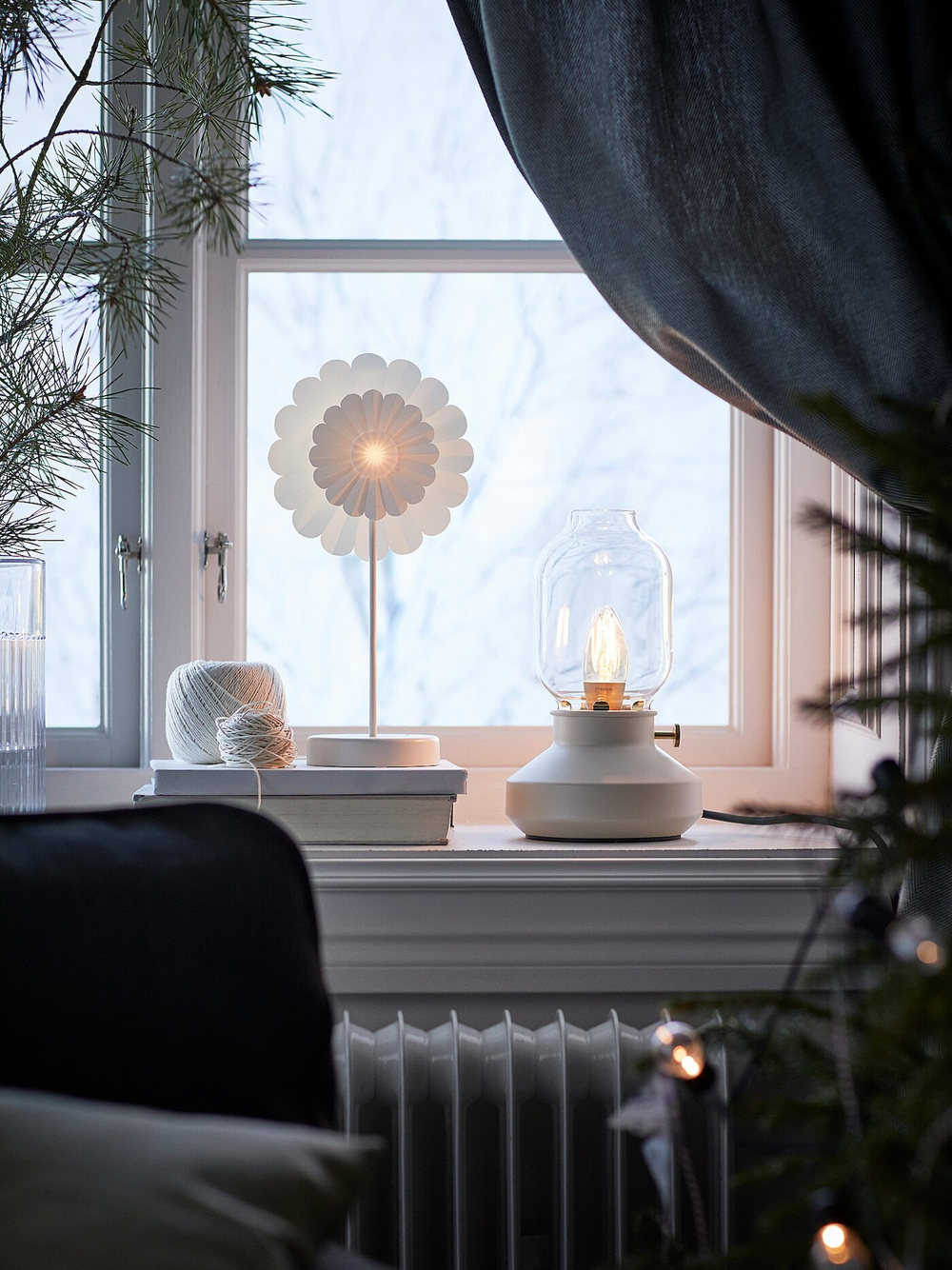 IKEA TÄRNABY  (ИКЕА ТÄРНАБЙ)  -  Настольная лампа, бежевый с регулировкой яркости, 25 см