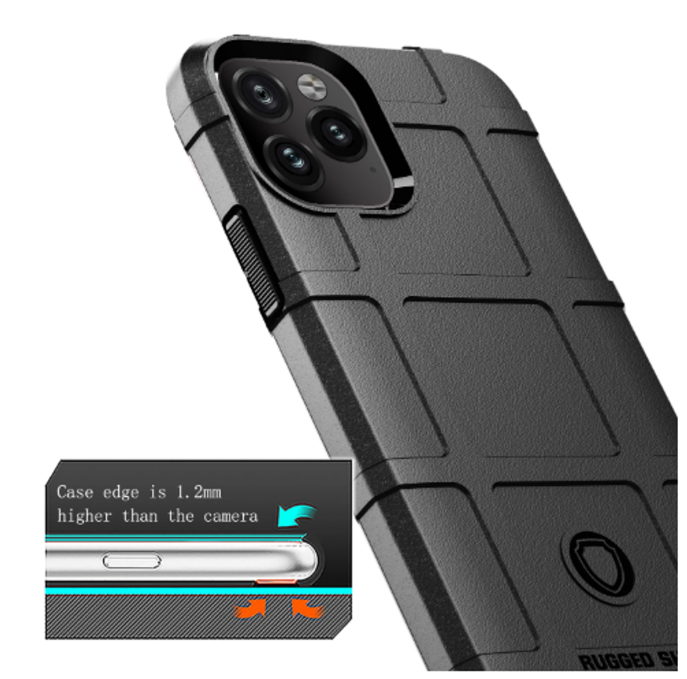 Чехол для iPhone 11 Pro Max цвет Black (черный), серия Armor от Caseport