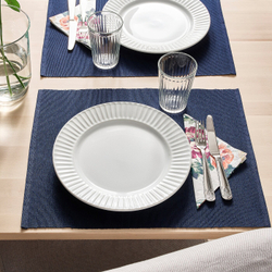 IKEA STRIMMIG  (ИКЕА СТРИММИГ)  -  Тарелка, белая, 27 см