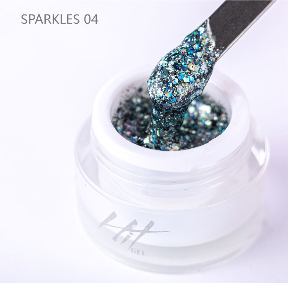 Гель-лак ТМ "HIT gel" №04 Sparkles, 5 мл