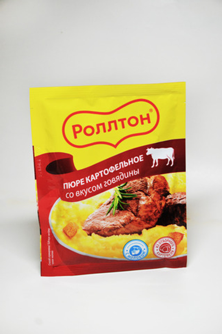 Пюре Роллтон картофельное с говядиной 34г