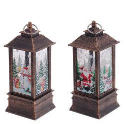 GAEM Изделие декоративное "Фонарь" (подсвет, AAAх3 н/п) L7,5 W7 H18 см, 2в.