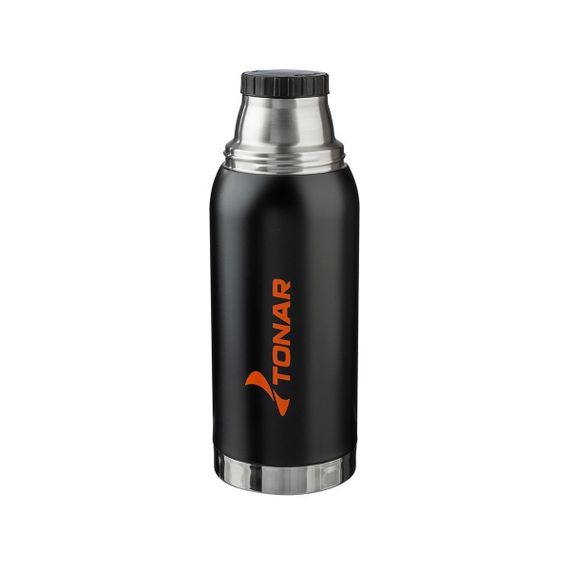 Термос TONAR 1000ML HS.TM-039  черный (2 крышки-кружки)