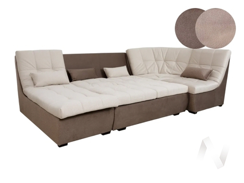 Диван угловой София 2 ДКУ ЗТ латы (Brendy Latte; 4 кат/Brendy Beige; 4 кат)