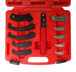 Ключ для круглых гаек с прорезью (с радиусными насадками) 11 предметов JTC