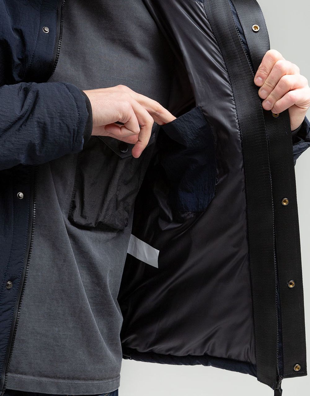 Куртка We Don’t Care Short Puffer Jacket Navy