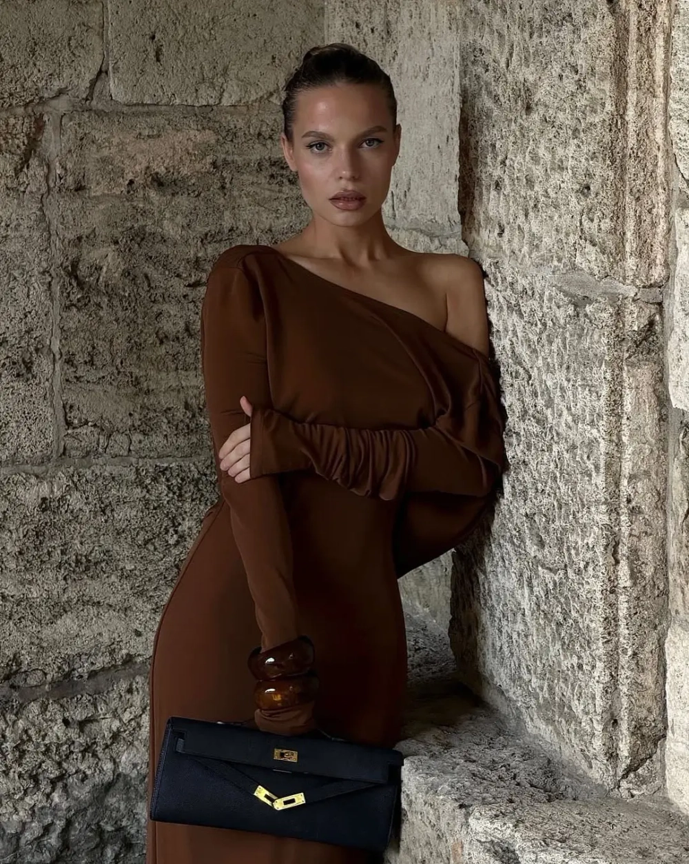 Платье Sunset maxi, Коричневый