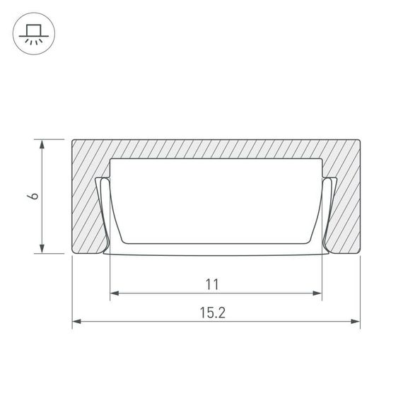 Профиль Arlight Mic-3000 Anod 029763