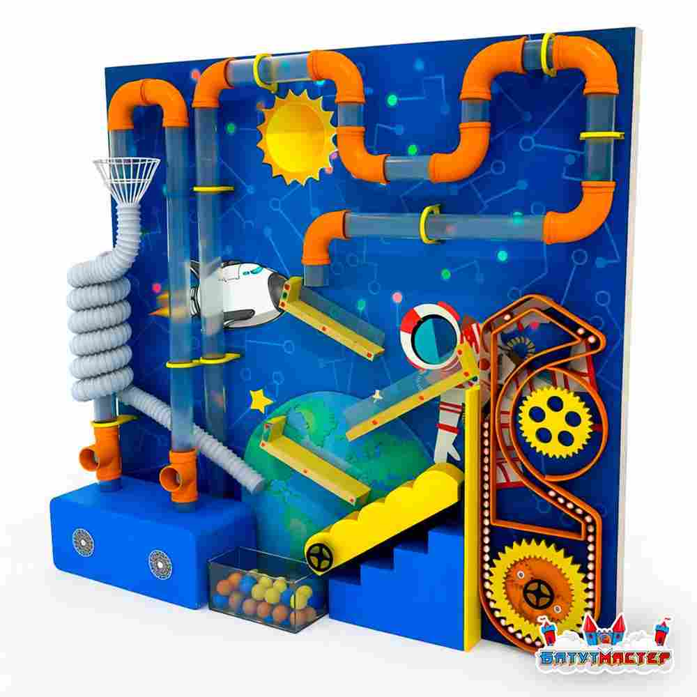 Интерактивная стена «Космические приключения», 2,2×1,8×0,5 м