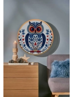 Металлическая круглая фоторамка 65 см, золото