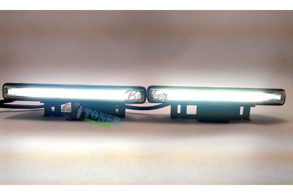 ДХО COB сверх-яркие 12-24V белый 4901-20, (компл.)