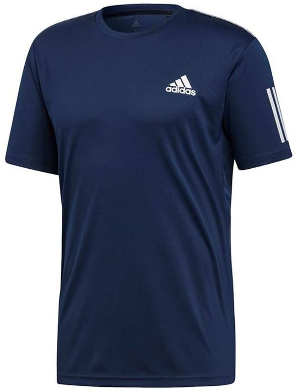 Футболка мужская теннисная Adidas Club 3-Stripes Tee - collegiate navy/white