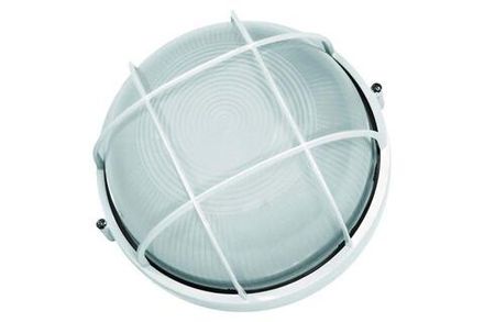 Светильник 1301S C01 NEW НБП 03-60-002 УХЛ1 "Решетка" 60Вт 230В до 130град.C круг бел. Camelion 13657
